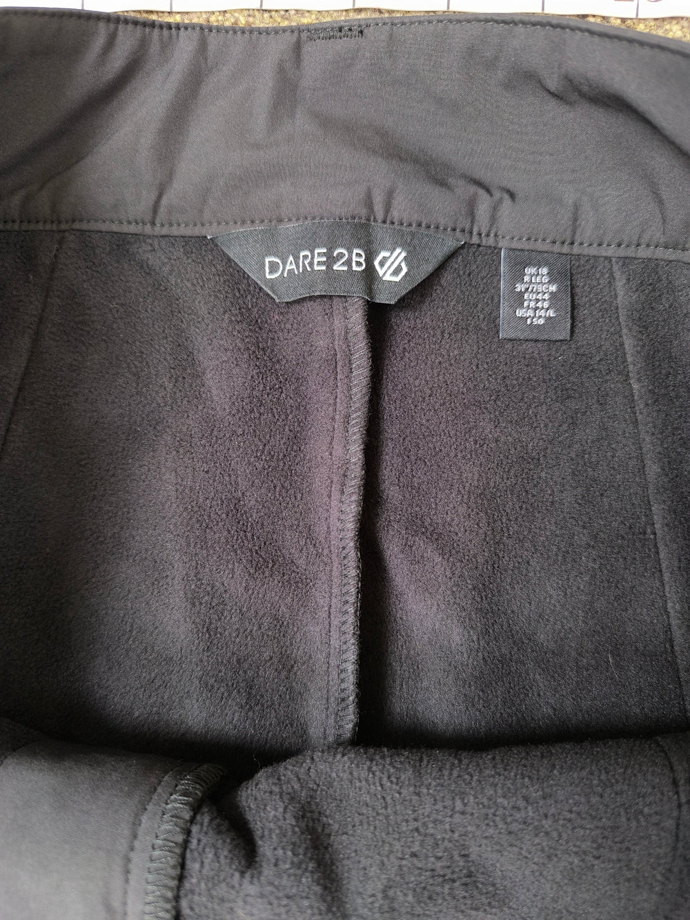 Dare 2b Women's Black 'Glide' Ski Pants Waterproof Slim Boot-Cut Trouser - Size UK 18