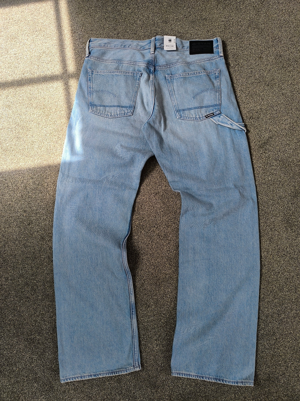G-Star RAW Lenney Men's Bootcut Jeans W34 L32 Sun Faded Light Wash NWT