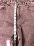 I Saw It First Purple Acid Wash Wide Leg Womens Balloon Jeans - UK 16 New Without Tags