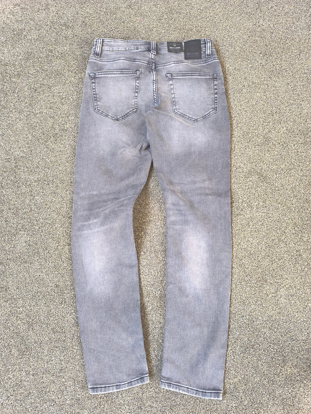 Only & Sons Men's Slim Fit Gray Jeans W28 L30 Slim - Loom