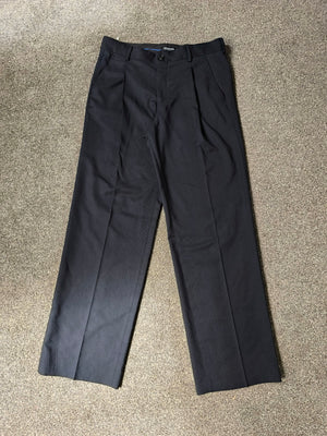 Jack & Jones Wide Leg Pleated Trousers Black W30 x L32 BNWT (Minor Defect)
