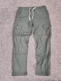 Threadbare Men’s Linen Blend Cargo Trousers – Khaki Green W32 Brand New With Minor Defect