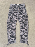 Jack & Jones Grey Camo Loose Fit Mens Cargo Pants - W31 L32 (New With Tags)