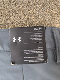 Under Armour Men's Straight Fit Golf Pants - Gray (Size 30/34)